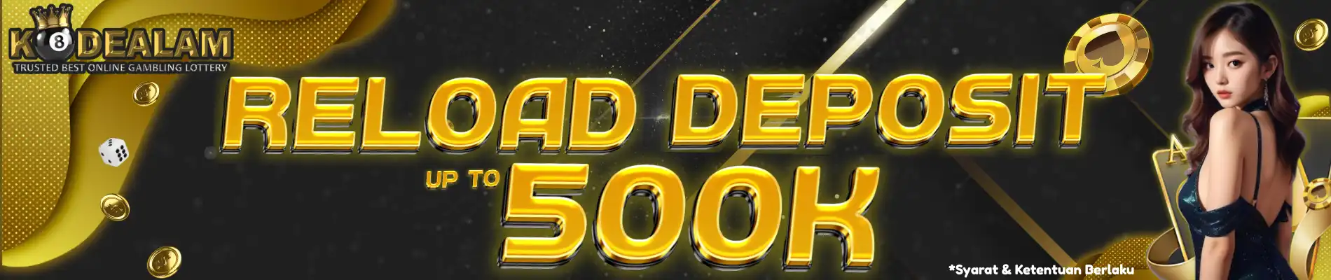 SENSASIONAL!! BONUS RELOAD DEPOSIT