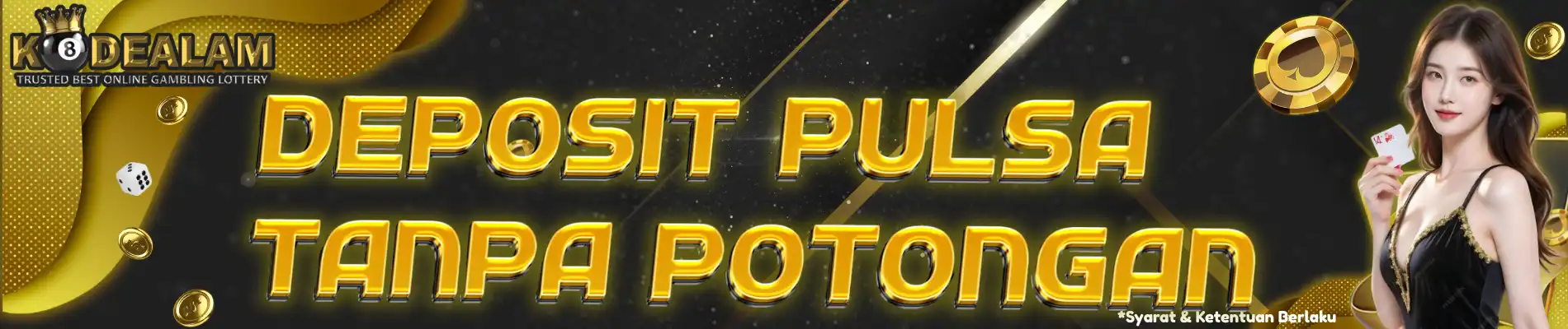 DEPOSIT PULSA TANPA POTONGAN